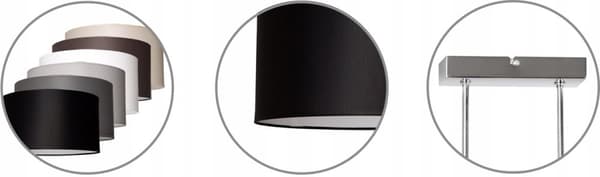 HÄNGLAMPA MODERN LAMPSKÄRM MATERIAL KROM LED