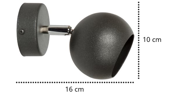 LAMPE MODERNE VÆGLAMPEKULLER FORSKELLIGE FARVER GU10