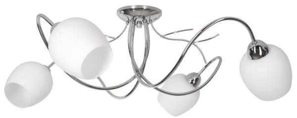 MODERNE HÆNGELAMPE LYSKELYSE LOFTSLAMPE KROM LED