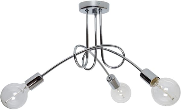 MODERN LOFTLAMPA KROM EDISON RETRO