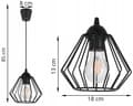 Miniatyrbillede 4 af 10: LOFT HÆNGELAMPE DIAMOND LOFT EDISON LED