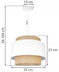 Miniatyrbild 8 av 10: HÄNGLAMPA TAK LJUSKANT LAMPSKÄRM BOHO JUTA