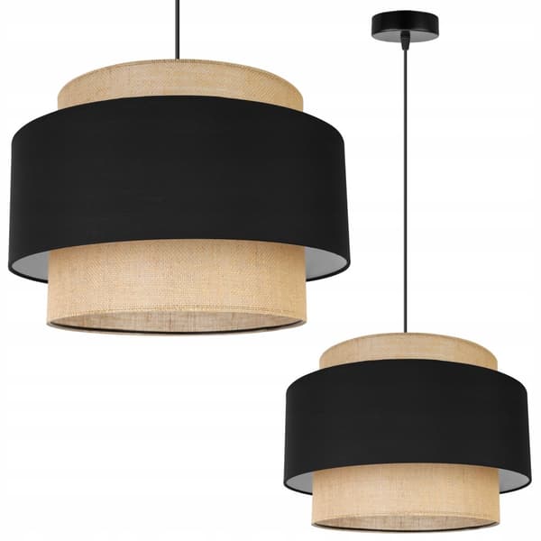 HÄNGLAMPA TAK LJUSKANT LAMPSKÄRM BOHO JUTA