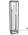 Miniatyrbillede 3 af 10: GULVLAMPE STÅENDE METAL SORT 130 CM