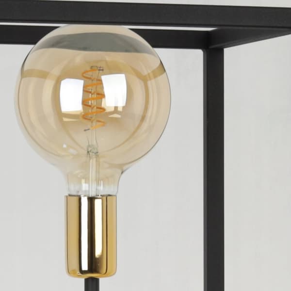 GULVLAMPE STÅENDE METAL SORT 130 CM