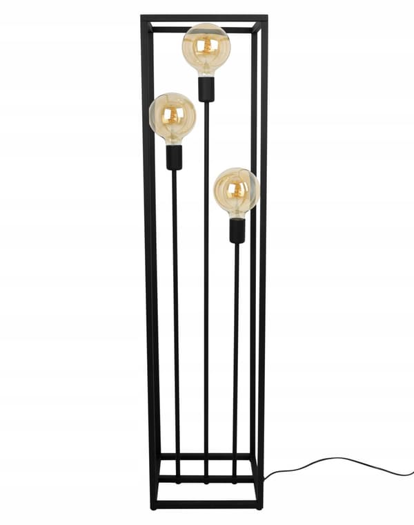GOLVLAMPA STÅENDE MODERN METALL SVART