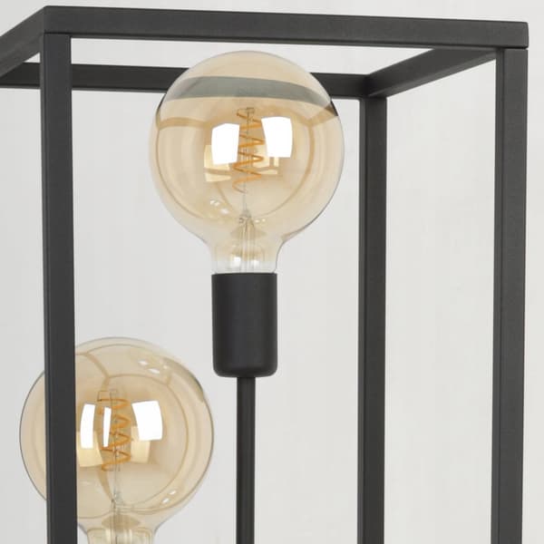 GOLVLAMPA STÅENDE MODERN METALL SVART