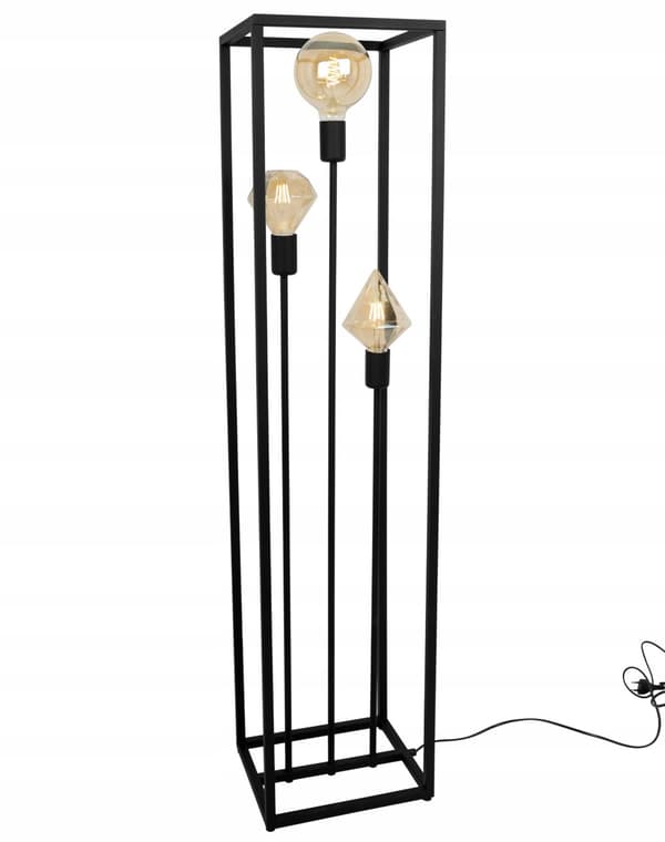 GOLVLAMPA STÅENDE MODERN METALL SVART