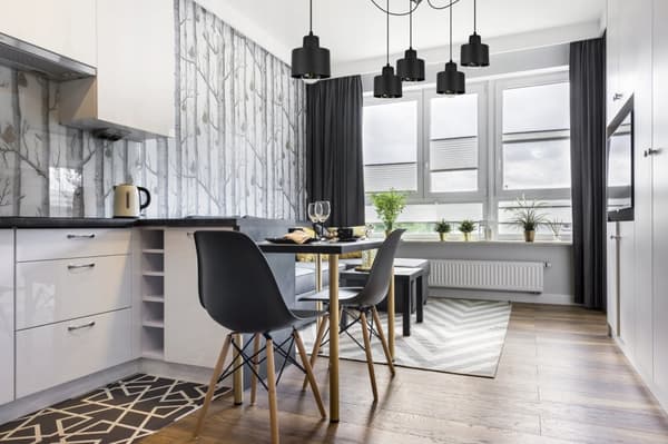 MODERNE LOFT HÆNGELAMPE SORT LED LAMPE Skærm