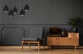 Miniatyrbillede 5 af 10: MODERNE LOFT HÆNGELAMPE SORT LED LAMPE Skærm