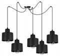 Miniatyrbillede 2 af 10: MODERNE LOFT HÆNGELAMPE SORT LED LAMPE Skærm