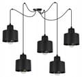 Miniatyrbillede 1 af 10: MODERNE LOFT HÆNGELAMPE SORT LED LAMPE Skærm