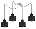 Miniatyrbillede 5 af 10: MODERNE LOFT HÆNGELAMPE SORT LED LAMPE Skærm
