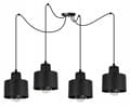 Miniatyrbillede 6 af 10: MODERNE LOFT HÆNGELAMPE SORT LED LAMPE Skærm