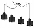 Miniatyrbillede 2 af 10: MODERNE LOFT HÆNGELAMPE SORT LED LAMPE Skærm