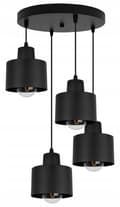 Pikkukuva 2 / 10: MODERNI KATTOON RIIPPUVA LAMPPU MUSTA LED-VALAISINVARJOS