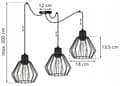 Miniatyrbillede 7 af 10: HÆNGELAMPE LOFT LYSKELYSE TRÅDLAMPE LAMPE LAMPE LED