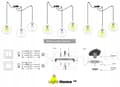 Miniatyrbillede 8 af 10: HÆNGELAMPE LOFT LYSKELYSE TRÅDLAMPE LAMPE LAMPE LED