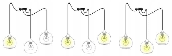 HÆNGELAMPE LOFT LYSKELYSE TRÅDLAMPE LAMPE LAMPE LED