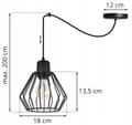Miniatyrbillede 7 af 9: HÆNGELAMPE LOFT LYSKELYSE TRÅDLAMPE LAMPE LAMPE LED