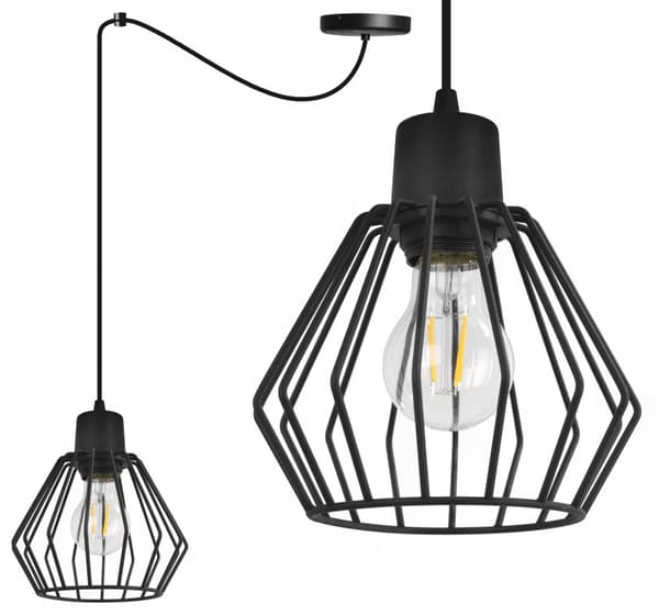 HÆNGELAMPE LOFT LYSKELYSE TRÅDLAMPE LAMPE LAMPE LED