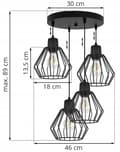 Miniatyrbild 8 av 10: HÄNGLAMPA TAK LJUSLYSA TRÅDLAMPA LAMPA LAMPA LED