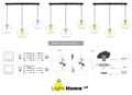 Miniatyrbillede 9 af 10: HÆNGELAMPE LOFT LYSKELYSE TRÅDLAMPE LAMPE LAMPE LED