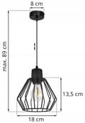 Miniatyrbild 7 av 9: HÄNGLAMPA TAK LJUSLYSA TRÅDLAMPA LAMPA LAMPA LED