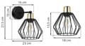 Miniatyrbild 8 av 9: VÄGGLAMPA Sconce Shade Metal Wire LED