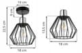 Miniatyrbillede 7 af 8: LOFT VÆG LAMPE METAL WIRE LAMPE LED