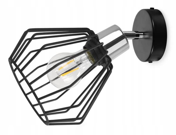 LOFT VÆG LAMPE METAL WIRE LAMPE LED