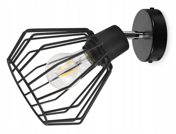 LOFT VÆG LAMPE METAL WIRE LAMPE LED