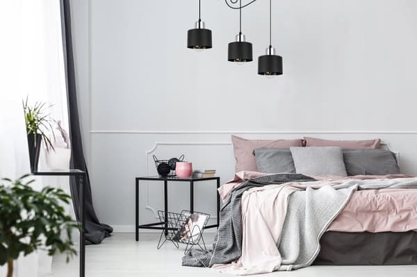 MODERNI KATTOON RIIPPUVA LAMPPU MUSTA LED-VALAISINVARJOS