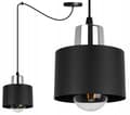 Pikkukuva 1 / 9: MODERNI KATTOON RIIPPUVA LAMPPU MUSTA LED-VALAISINVARJOS