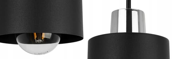MODERN NATTBORDSLAMPA SVART LED-LAMPA