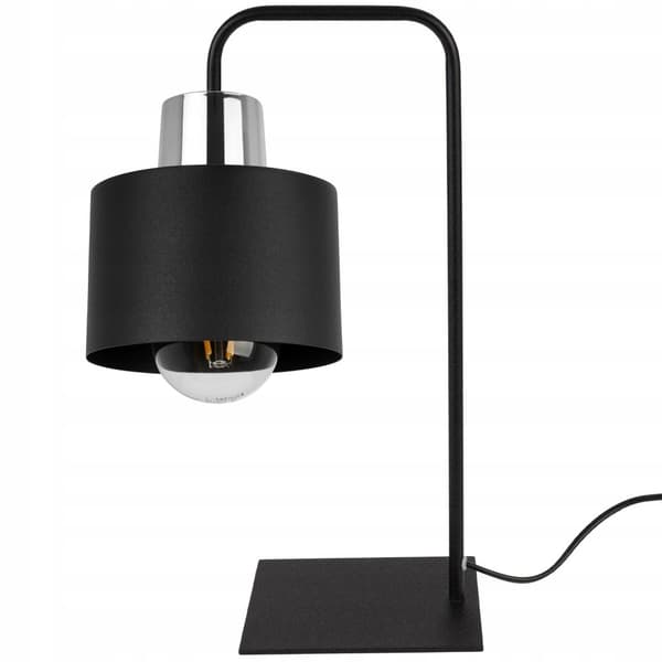 MODERN NATTBORDSLAMPA SVART LED-LAMPA