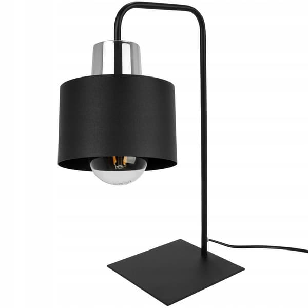 MODERN NATTBORDSLAMPA SVART LED-LAMPA