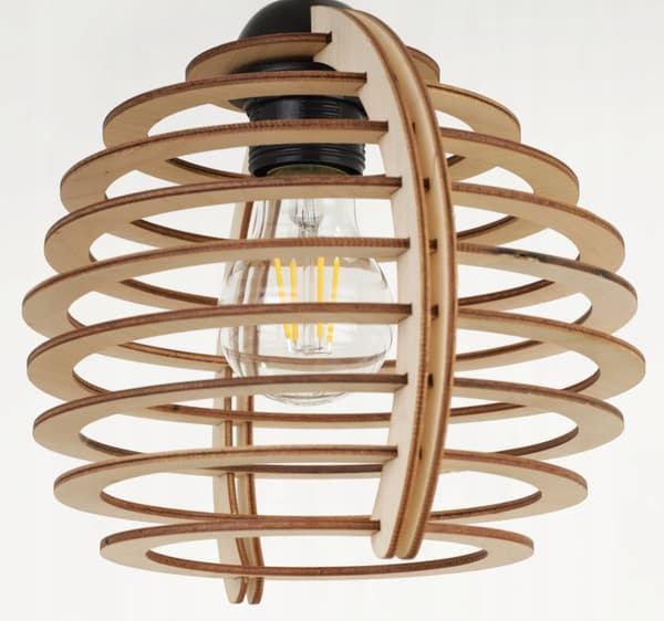 VÆGLAMPE, KVADRAT LAMPE, LOFTSLAMPE, TRÆLAMPE, LED