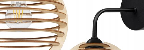 VÆGLAMPE, KVADRAT LAMPE, LOFTSLAMPE, TRÆLAMPE, LED