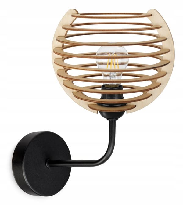 VÆGLAMPE, KVADRAT LAMPE, LOFTSLAMPE, TRÆLAMPE, LED