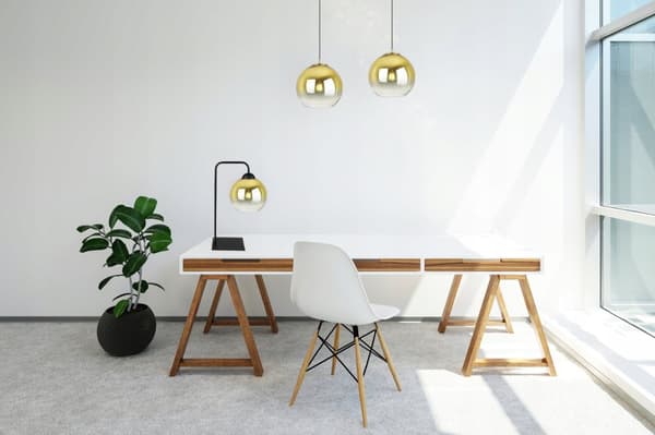 Sengebordslampe gyldne lampe ...