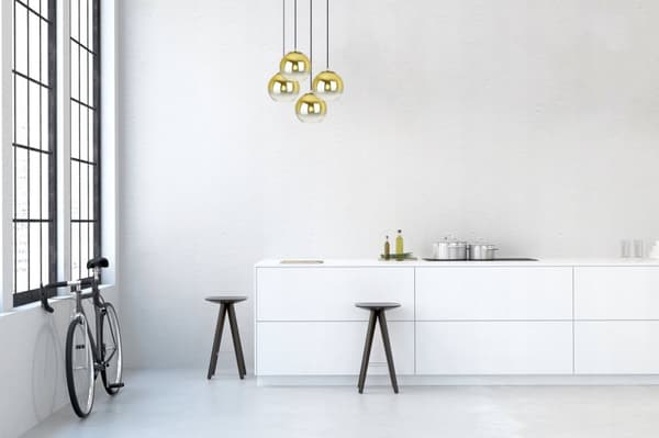HÄNGLAMPA TAK LJUSKRAKA GULD LAMPSKÄRM 15 CM