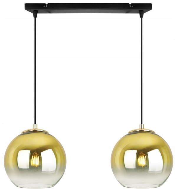 HÄNGLAMPA TAK LJUSKRAKA GULD LAMPSKÄRM 15 CM