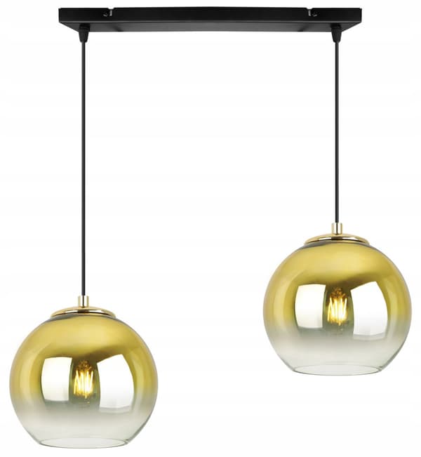 HÄNGLAMPA TAK LJUSKRAKA GULD LAMPSKÄRM 15 CM