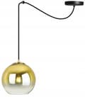 Miniatyrbild 2 av 9: HÄNGLAMPA TAK LJUSKRAKA GULD LAMPSKÄRM 20 CM