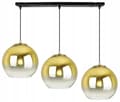 Miniatyrbild 5 av 10: HÄNGLAMPA TAK LJUSKRAKA GULD LAMPSKÄRM 20 CM