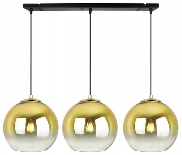 HÄNGLAMPA TAK LJUSKRAKA GULD LAMPSKÄRM 20 CM