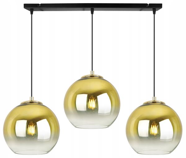 HÄNGLAMPA TAK LJUSKRAKA GULD LAMPSKÄRM 20 CM