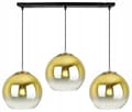 Miniatyrbild 2 av 10: HÄNGLAMPA TAK LJUSKRAKA GULD LAMPSKÄRM 20 CM
