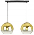 Miniatyrbillede 2 af 10: HÆNGELAMPE LOFT LYSKELYSE GULD LAMPESKÆRM 20 CM